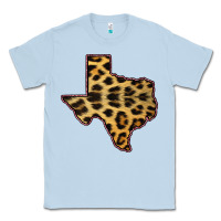 Dusty Blue Western Texas Map Leopard Pattern Classic Tee - Bettercallsaul