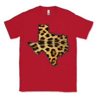 Red Western Texas Map Leopard Pattern Classic Tee - Bettercallsaul