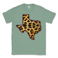Western Texas Map Leopard Pattern Classic Tee | Teevron