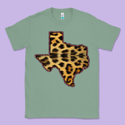 Western Texas Map Leopard Pattern Classic Tee Designed By Bettercallsaul