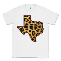 White Western Texas Map Leopard Pattern Classic Tee - Bettercallsaul