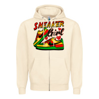 Sandshell sneaker girl Zipper Hoodie - FaDigitalArtStudio