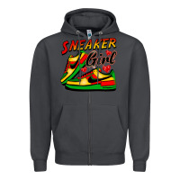Smoke sneaker girl Zipper Hoodie - FaDigitalArtStudio