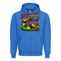 True Royal sneaker girl Zipper Hoodie - FaDigitalArtStudio