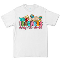 White teacher change the world Premium Tee - MaliasSmallBusiness