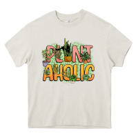 Cream plantaholic Heavy Core Tee - NancyCooperArtShop
