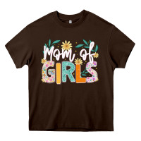 Chocolate Brown mom of girls Heavy Core Tee - JahusDesignShop