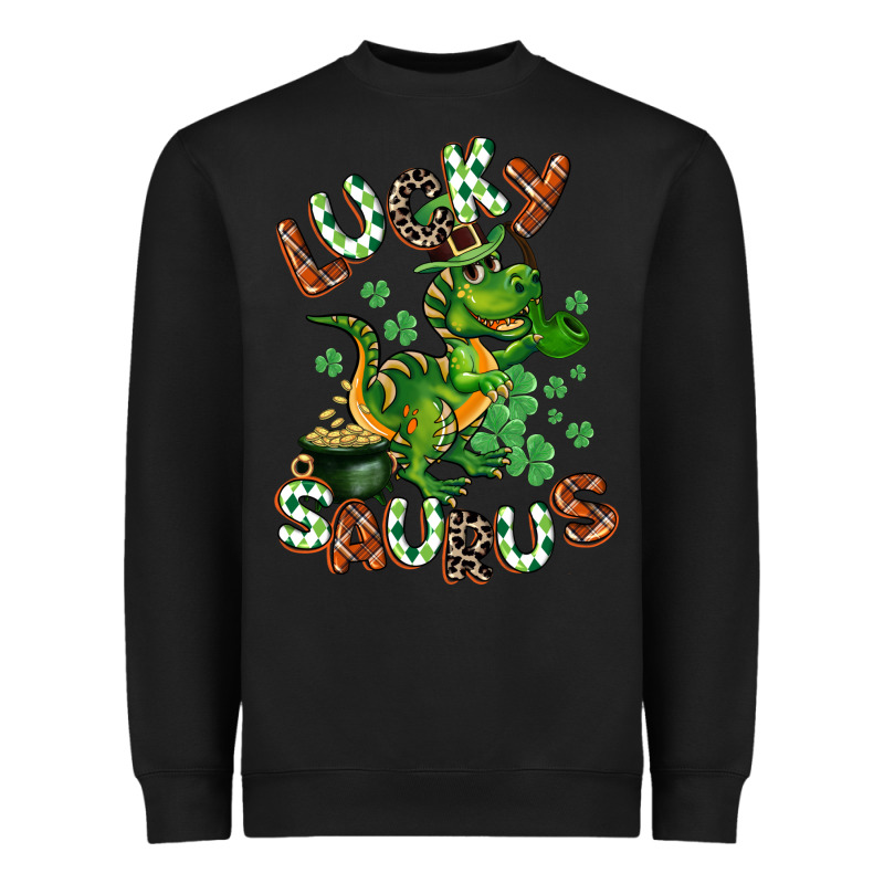 Lucky Saurus Heavyweight Sweatshirt by CowGirlArtShop | Teevron