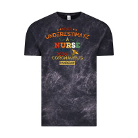 Cloud Black Never Underestimate A Nurse Vintage Tee - Bettercallsaul