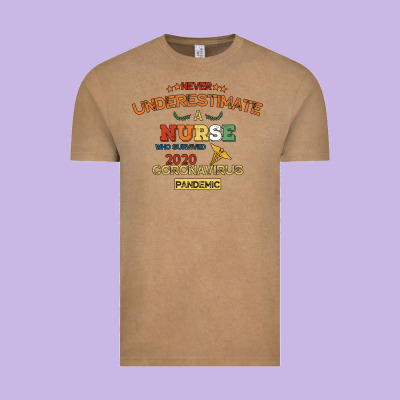 Never Underestimate A Nurse Vintage Tee Designed By Bettercallsaul