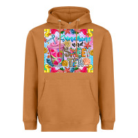 Meerkat summer vibes with sweet tea Heavyweight Hoodie - CowhideDigitalArt