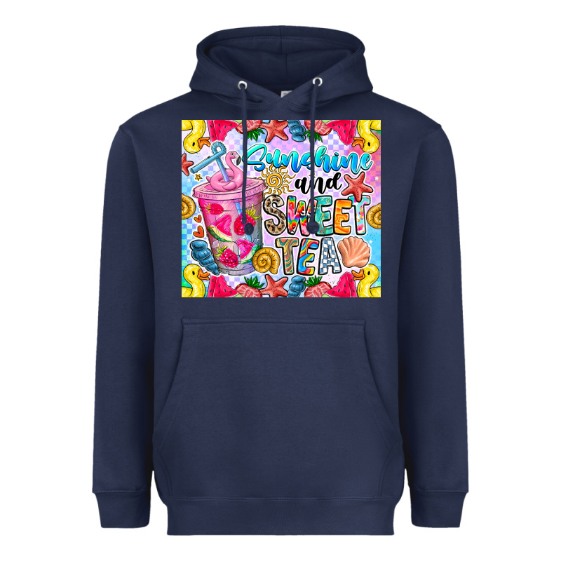 Summer Vibes With Sweet Tea Heavyweight Hoodie by CowhideDigitalArt | Teevron
