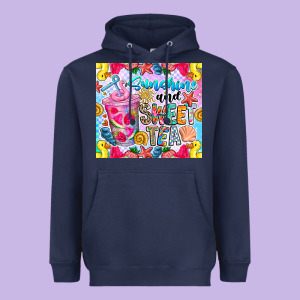 Summer Vibes With Sweet Tea Heavyweight Hoodie Designed By Cowhidedigitalart