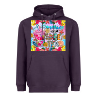Plum summer vibes with sweet tea Heavyweight Hoodie - CowhideDigitalArt