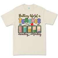 Bone battery life of a teacher monday friday Premium Tee - MaliasSmallBusiness