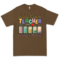 Cacao battery life of a teacher monday friday Premium Tee - MaliasSmallBusiness