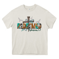Cream redeemed ephesians 1 7 Heavy Core Tee - NancyCooperArtShop