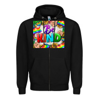 Black Western Be Kind LGBTQ Tumbler Zipper Hoodie - BundleAndBundleShop