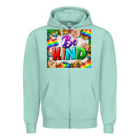 Seafoam Western Be Kind LGBTQ Tumbler Zipper Hoodie - BundleAndBundleShop