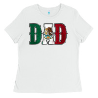 White Mexican Flag Dad Ladies Tee - Jasminsmagicworld