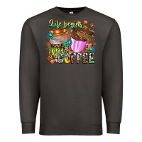 Smoke Life Begins After Coffee Premium Sweatshirt - CowhideDigitalArt
