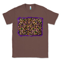 Chestnut mardi gras leopard background Classic Tee - RanaPortraitStore