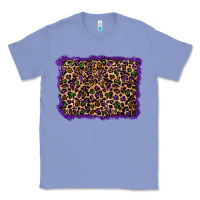 Colony Blue mardi gras leopard background Classic Tee - RanaPortraitStore