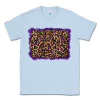 Dusty Blue mardi gras leopard background Classic Tee - RanaPortraitStore