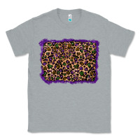 Heather Grey mardi gras leopard background Classic Tee - RanaPortraitStore