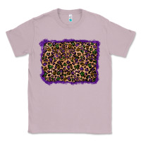Lilac mardi gras leopard background Classic Tee - RanaPortraitStore