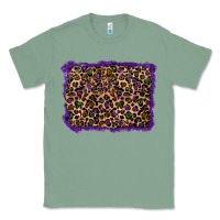 Mardi Gras Leopard Background Classic Tee | Teevron