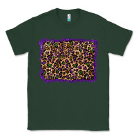Sports Green mardi gras leopard background Classic Tee - RanaPortraitStore