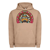 Pigment Burro school bus leopard cowhide rainbow Urban Hoodie - Artiststas