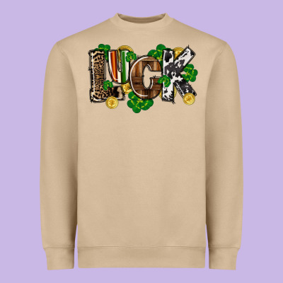 Western Luck St. Patrick's Day Heavyweight Sweatshirt Designed By Cowgirlartshop
