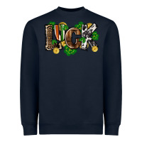 Navy Western luck St. Patrick's Day Heavyweight Sweatshirt - CowGirlArtShop