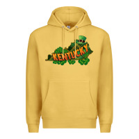 Antique Gold Kentucky map St. Patrick's Day Premium Hoodie - FaDigitalArtStudio