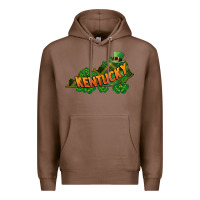 Chestnut Kentucky map St. Patrick's Day Premium Hoodie - FaDigitalArtStudio