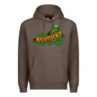 Coffee Kentucky map St. Patrick's Day Premium Hoodie - FaDigitalArtStudio
