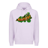 Lilac Kentucky map St. Patrick's Day Premium Hoodie - FaDigitalArtStudio