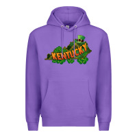 Purple Kentucky map St. Patrick's Day Premium Hoodie - FaDigitalArtStudio