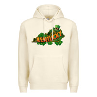 Sandshell Kentucky map St. Patrick's Day Premium Hoodie - FaDigitalArtStudio