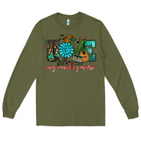 Army Green Western love my country music Long Sleeve Tee - HowdyJamesFarm