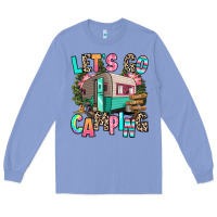 Colony Blue let's go camping Long Sleeve Tee - RanaPortraitStore