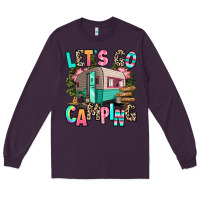 Plum let's go camping Long Sleeve Tee - RanaPortraitStore