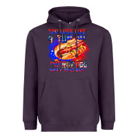 Plum You Look Like 4th of july makes me hot dog want a Heavyweight Hoodie - CowhideDigitalArt