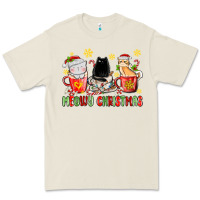 Bone meowy christmas cats coffee cups Premium Tee - MaliasSmallBusiness