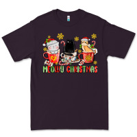 Plum meowy christmas cats coffee cups Premium Tee - MaliasSmallBusiness
