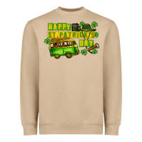Camper Happy St. Patrick's Day Heavyweight Sweatshirt | Teevron