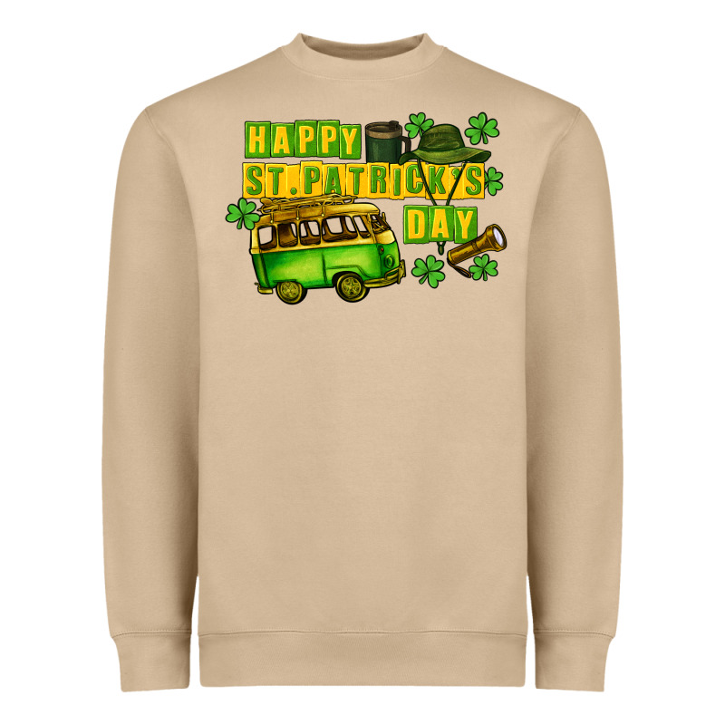 Camper Happy St. Patrick's Day Heavyweight Sweatshirt by CowGirlArtShop | Teevron