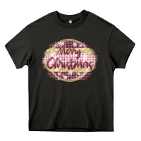 Merry Christmas Pink Heavy Core Tee | Teevron